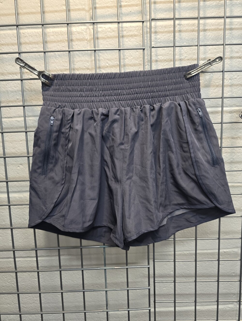 Women's High-Waist Athletic Shorts - Charcoal